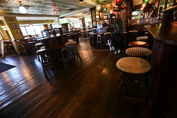 The Liffey was empty on Sunday afternoon, something the bar has seen on all the cancelled home Wild game days since the lockout, on Sunday, January 6,