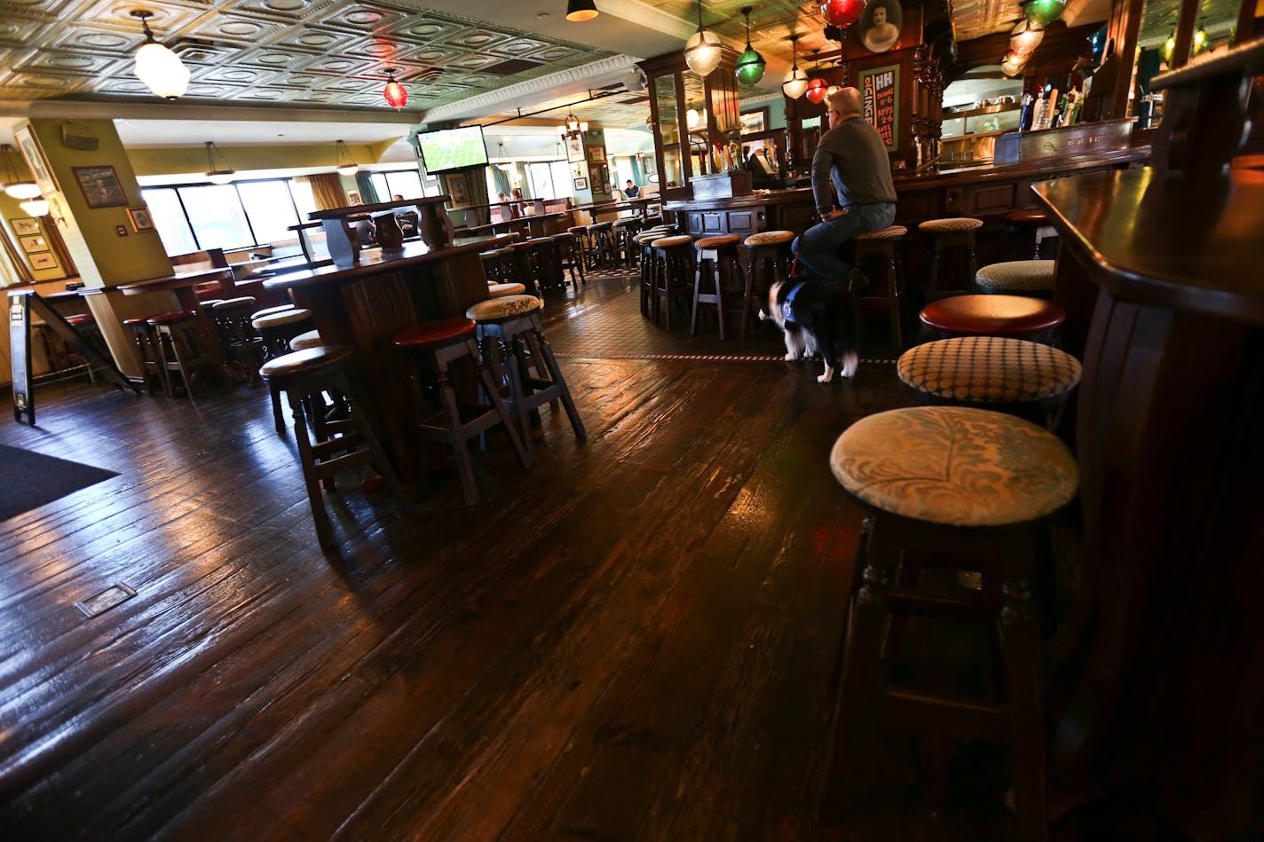 The Liffey was empty on Sunday afternoon, something the bar has seen on all the cancelled home Wild game days since the lockout, on Sunday, January 6, 2013, in St. Paul, Minn. ] (RENEE JONES SCHNEIDER ¥ reneejones@startribune.com)