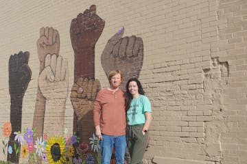 Rush City has ordered Erin and Jason Oare to paint over the mural on their hair salon. The city contends that it violates a zoning ordinance.