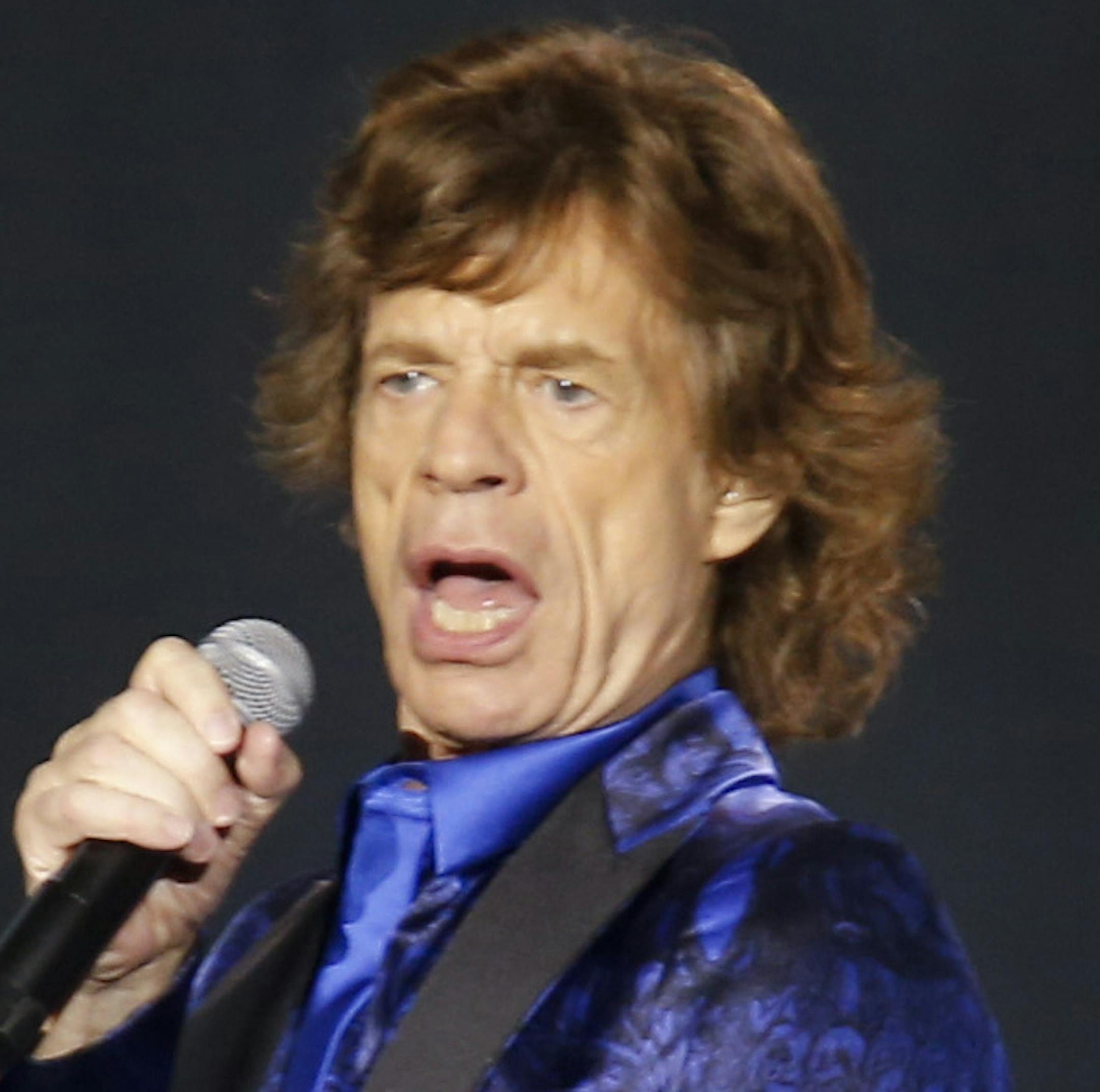 Mick Jagger performs as The Rolling Stones play in their "Zip Code" tour on Saturday, June 20, 2015, in Pittsburgh. (AP Photo/Keith Srakocic) ORG XMIT: PAKS