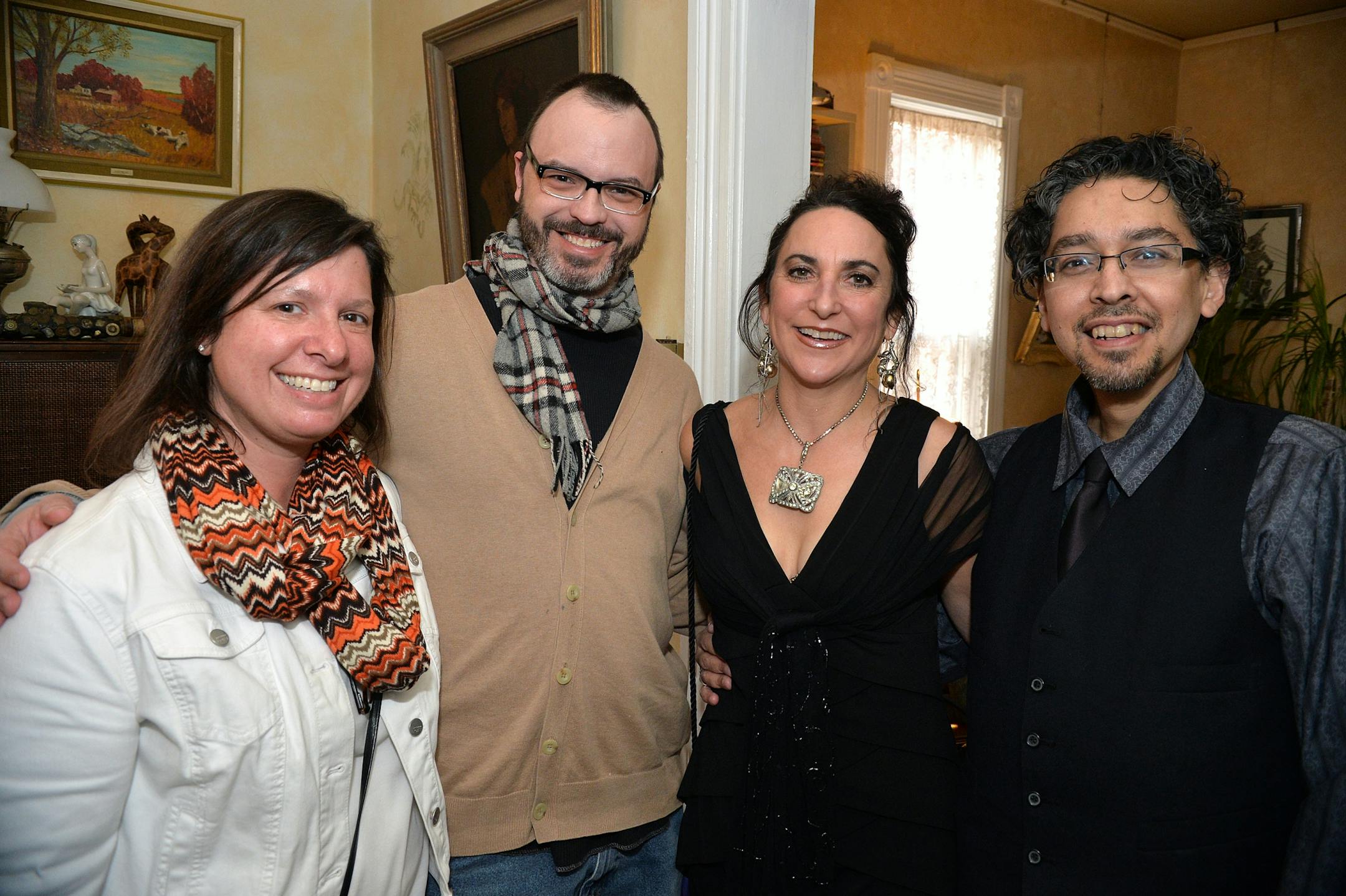 From left, Joan and Jason Kinsley, Laura Wolovitch and The Public Domain music supervisor, Tony Lopez.