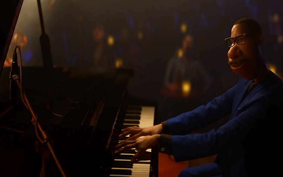 In Disney and Pixar's "Soul," Joe Gardner (voice of Jamie Foxx) is a middle-school band teacher whose true passion is playing jazz. When he gets lost 