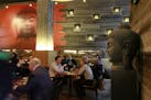 Restaurant review : Ling and Louie's Asian bar and Grill, 921 Nicollet Mall, Interior space, dining room and bar, created br 'gutting' the space that 