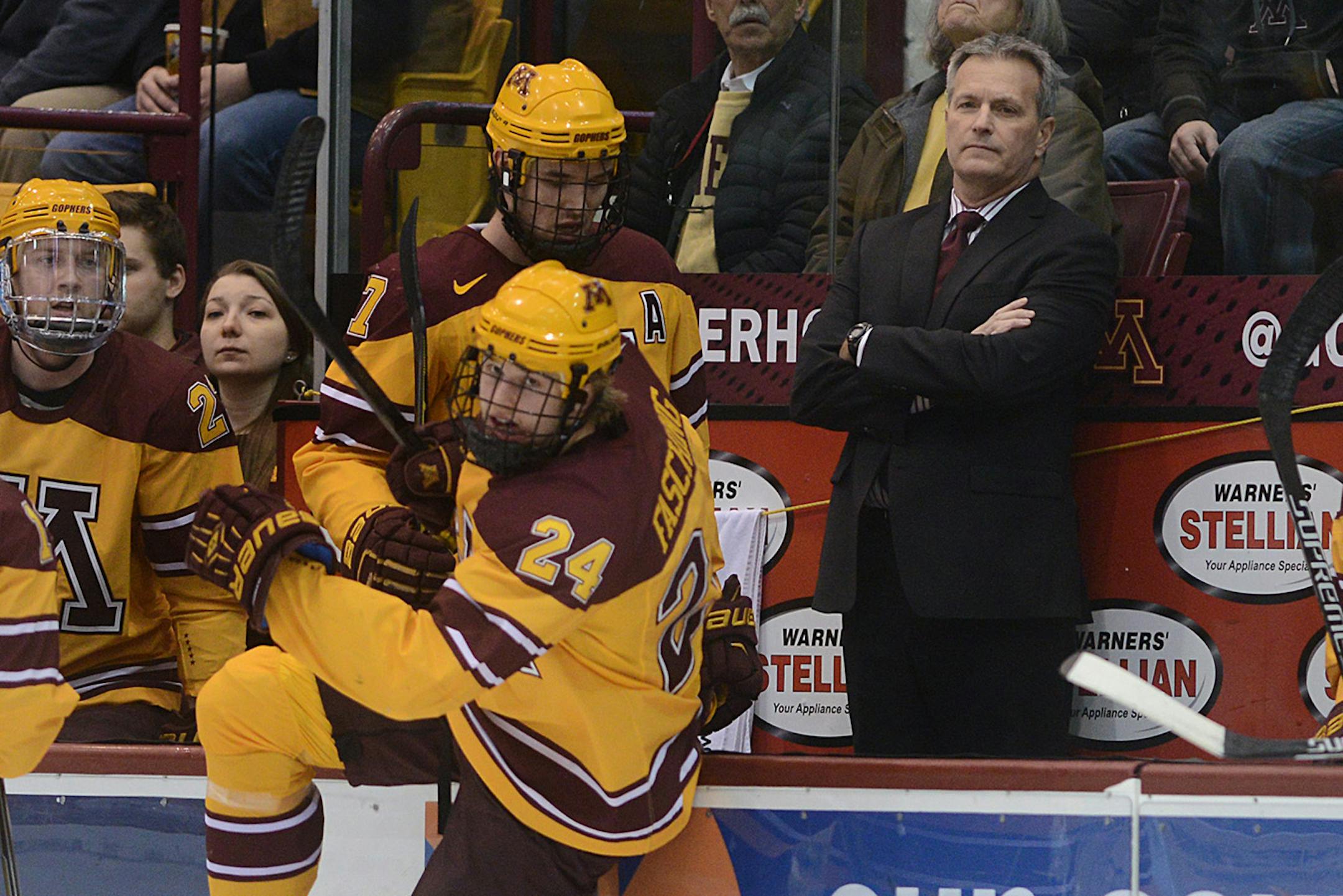 Minnesota opens its 2015-16 men's hockey season against Vermont.