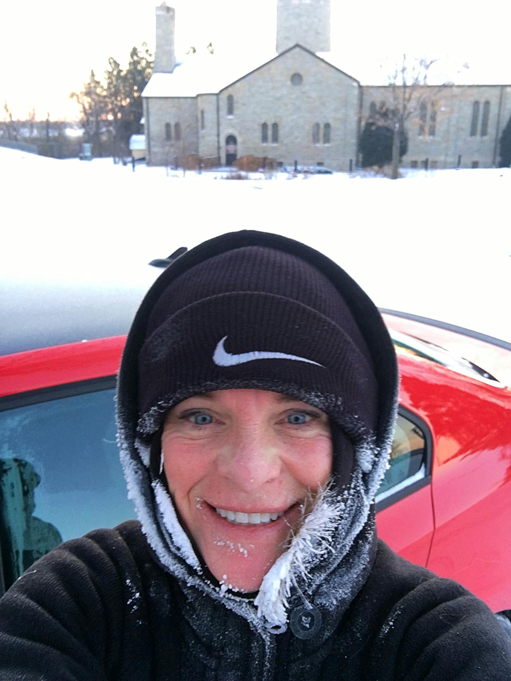 Wendy Surprise, winter runner, for Outdoors Weekend
