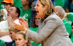Minnesota Lynx head coach Cheryl Reeve directs her team in the second half during Game 5 of the WNBA basketball finals Thursday, Oct. 20, 2016, in Min