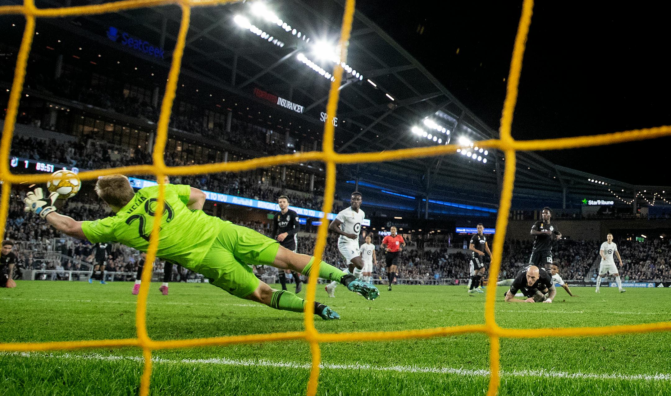 Hassani Dotson scored in the second half of the Loons' MLS playoffs-clinching game earlier this week.