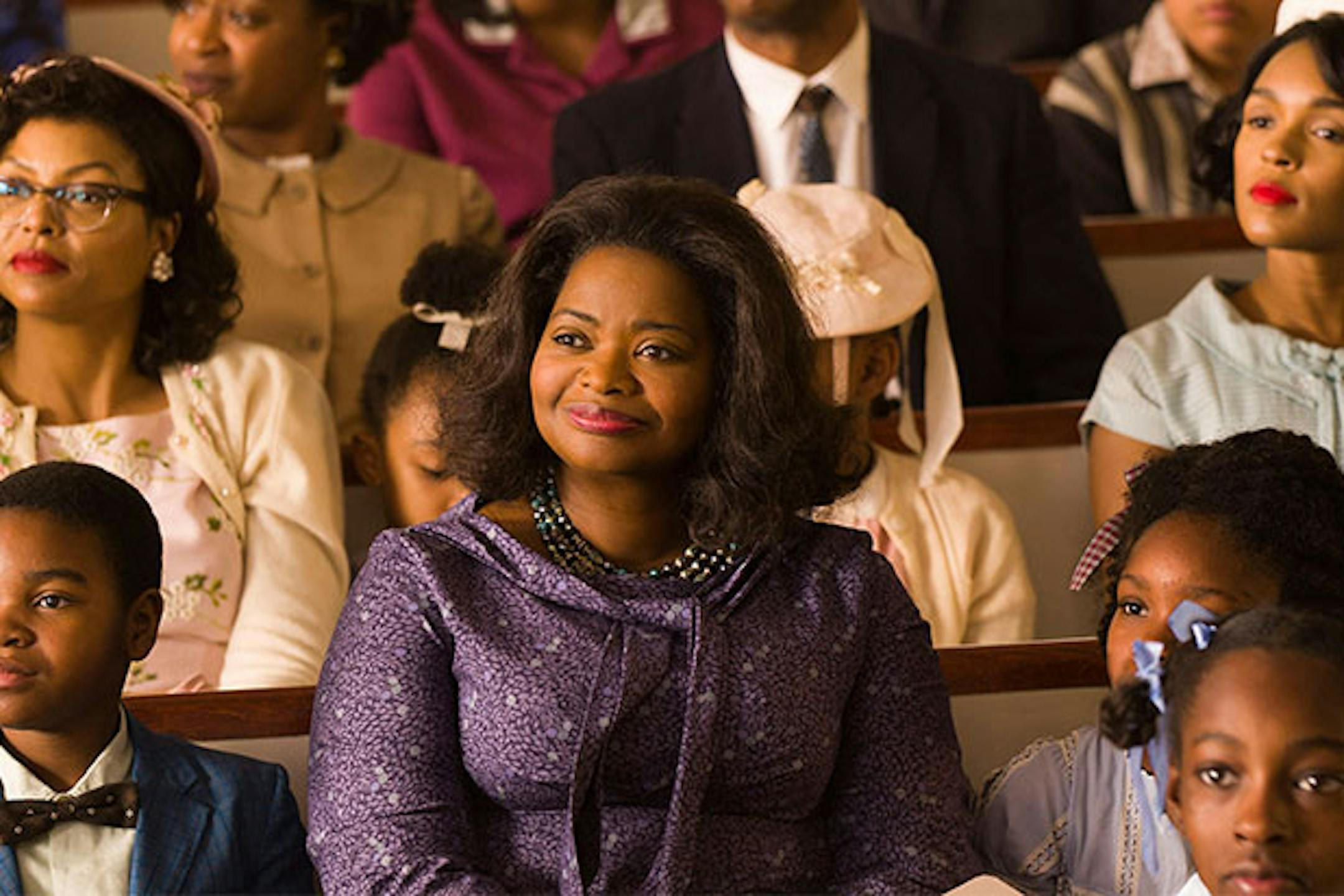 Octavia Spencer, center, stars in "Hidden Figures."
