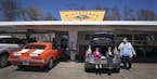 Erica Morningstar with her two daughters Bryn Redding 5, and Brielle Redding, 8, enjoyed a root beer at the Minnetonka Drive In.