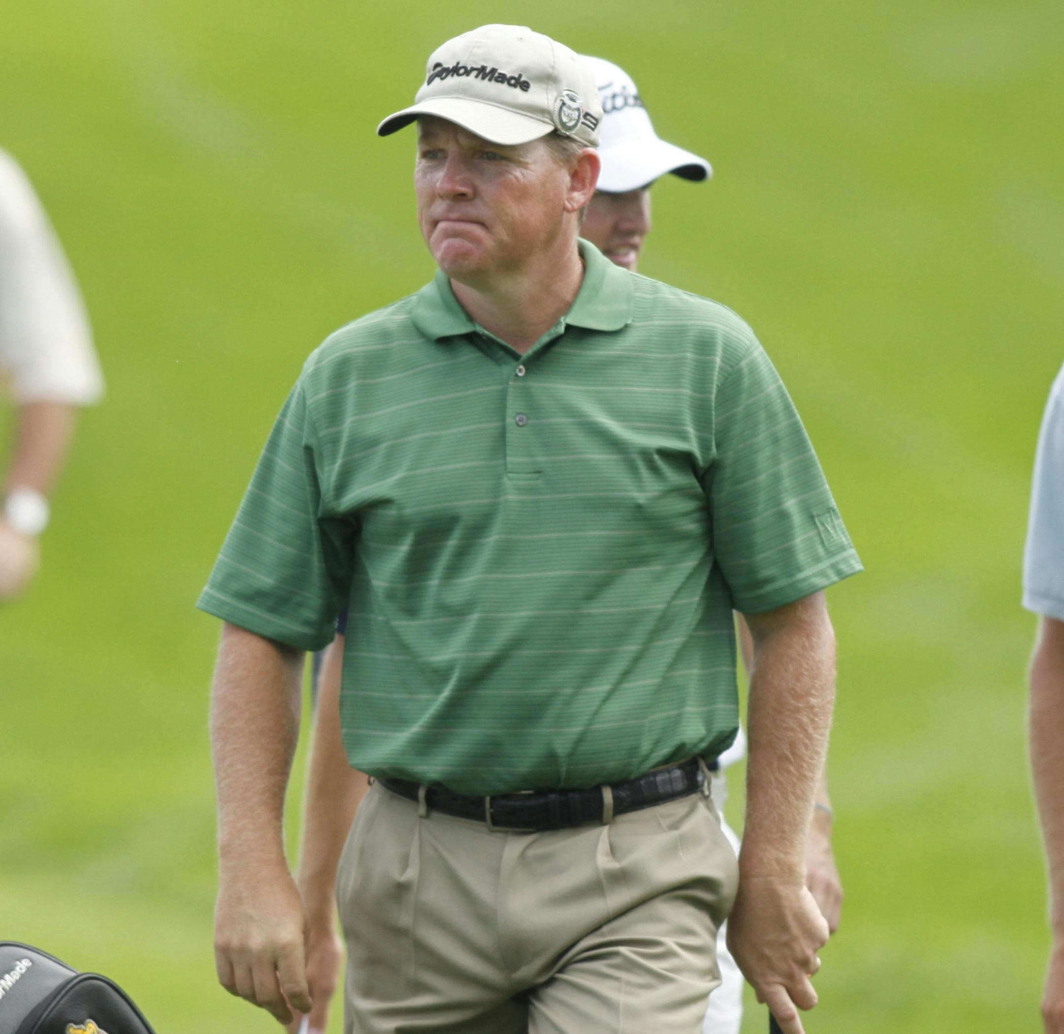 Richard Tsong-Taatarii/rtsongtaatarii@startribune.com Chaska first round 2009 PGA Championship 8/13/2009 ] First-round early leader Michael Bradley walked to the 8th green after his tee shot. He birdied the hole.