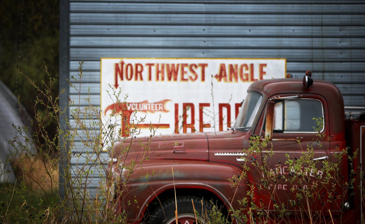 A scene along the main road, which is gravel, on Angle Inlet, Minn., in the Northwest Angle, in 2015.