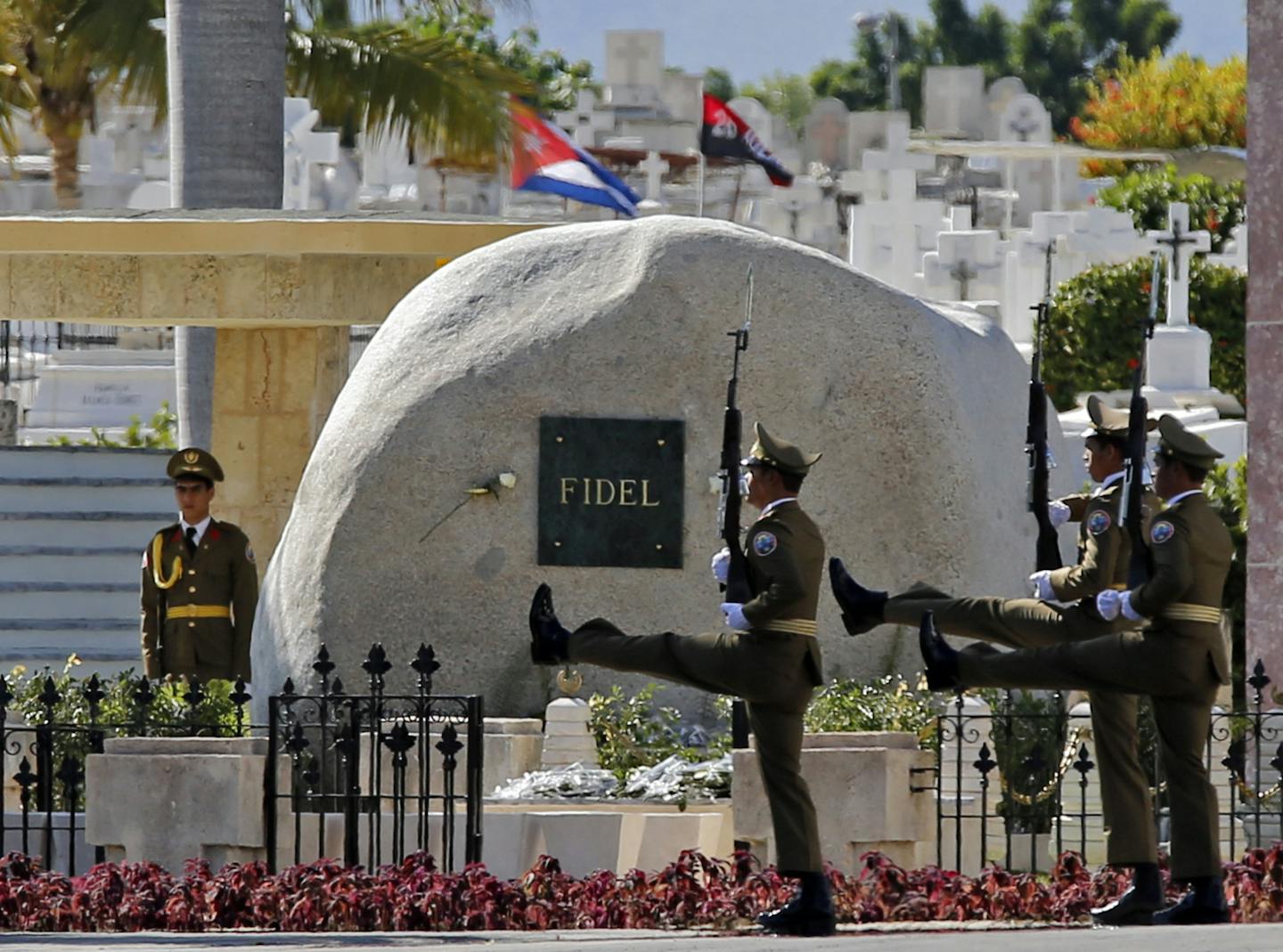 The tomb of Fidel Castro at the Cemeterio Santa Ifigenia in Santiago de Cuba on December 4, 2016. (Al Diaz/Miami Herald/TNS) ORG XMIT: MIN2016121515492442