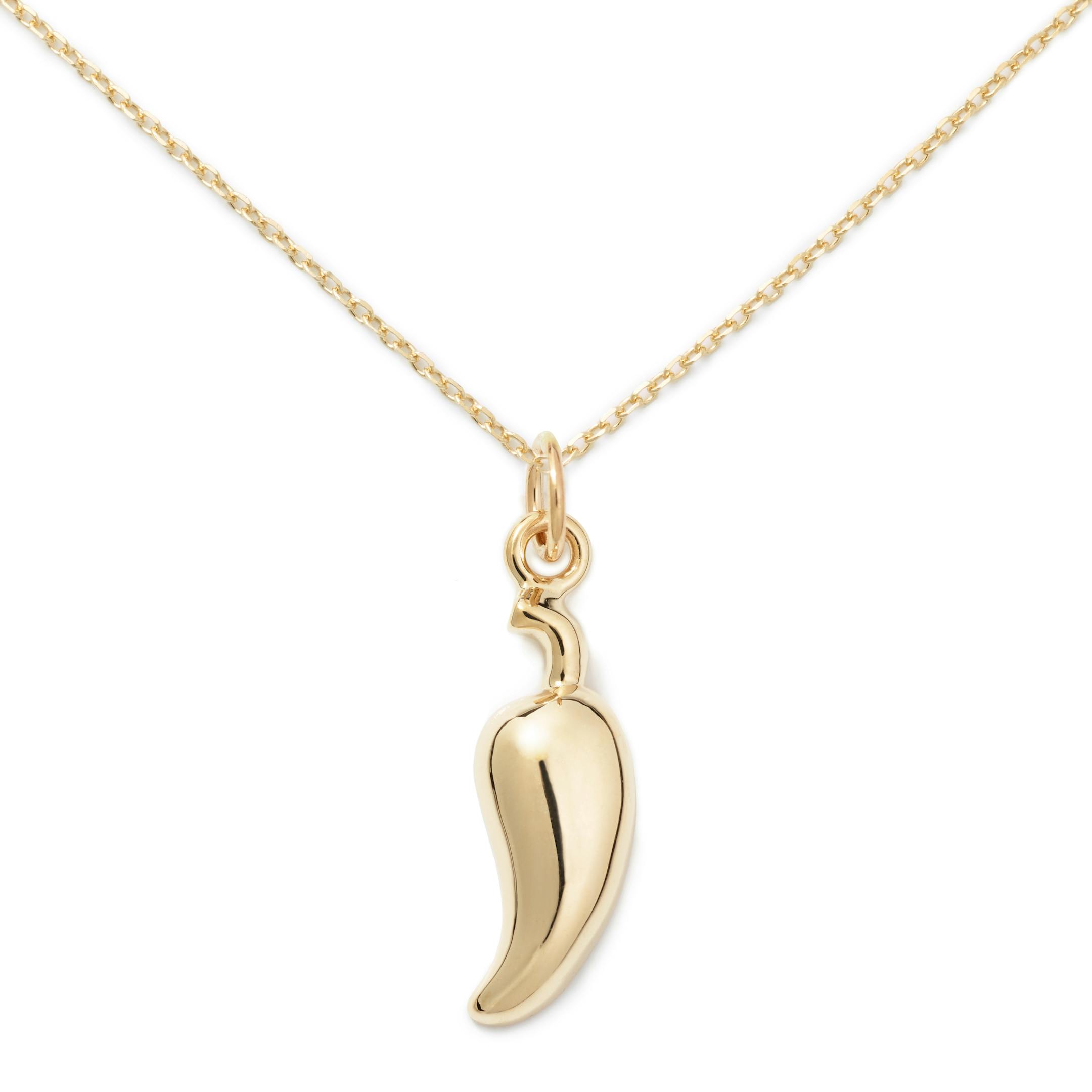 This chili pepper pendant proclaims a taste for heat,