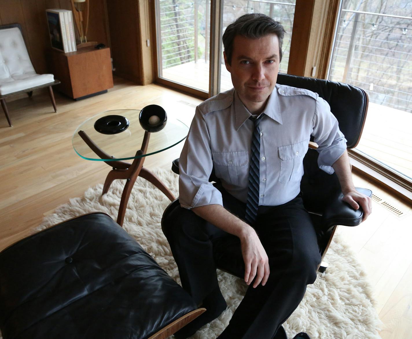 DJ Jake Rudh in his home in South Minneapolis. ] (KYNDELL HARKNESS/STAR TRIBUNE) kyndell.harkness@startribune.com At the home of Jake Rudh in Minneapolis, Min., Friday, April 23, 2014.