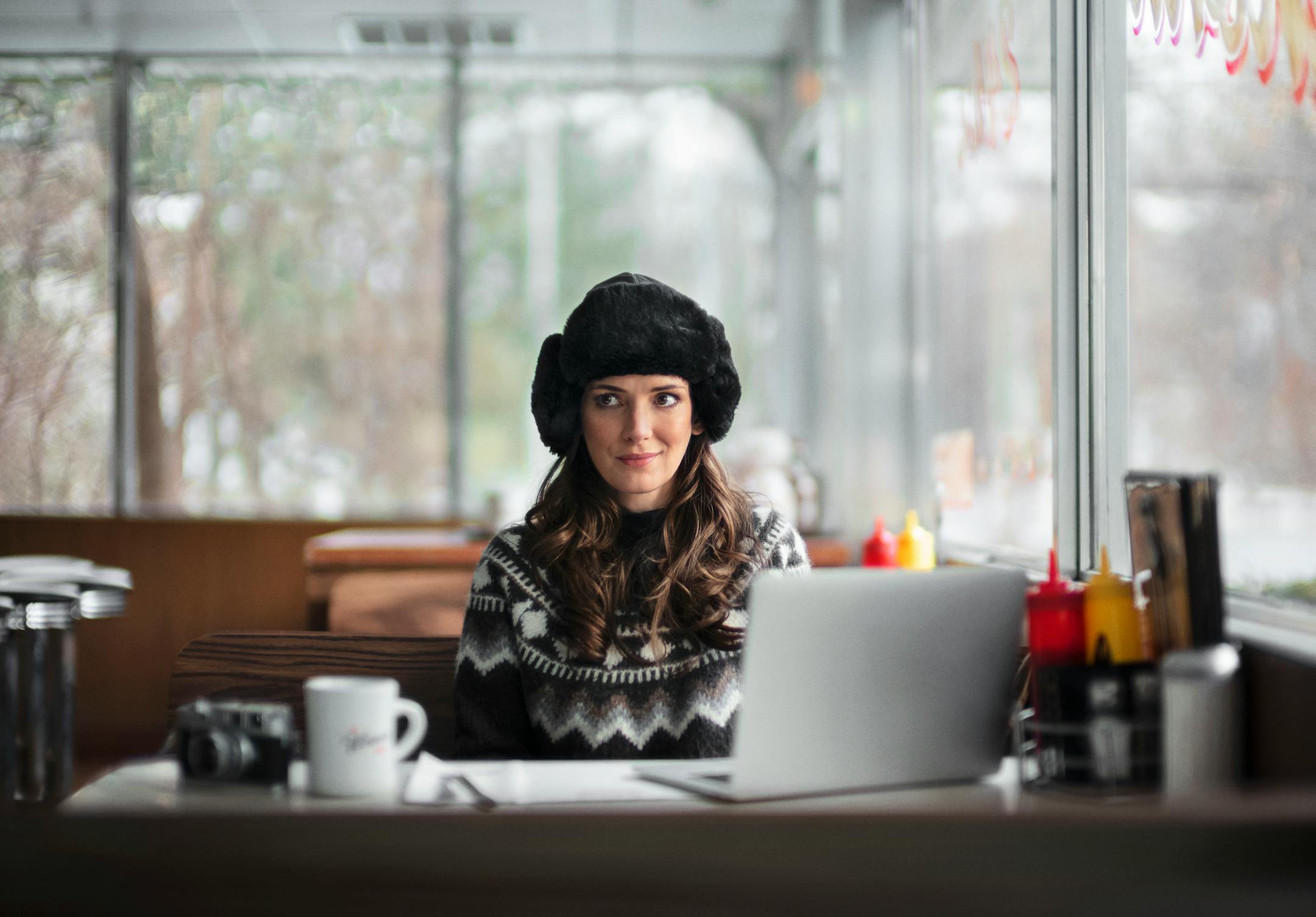 The actress Winona Ryder, seen here in a Squarespace ad, was born in Winona, Minn.