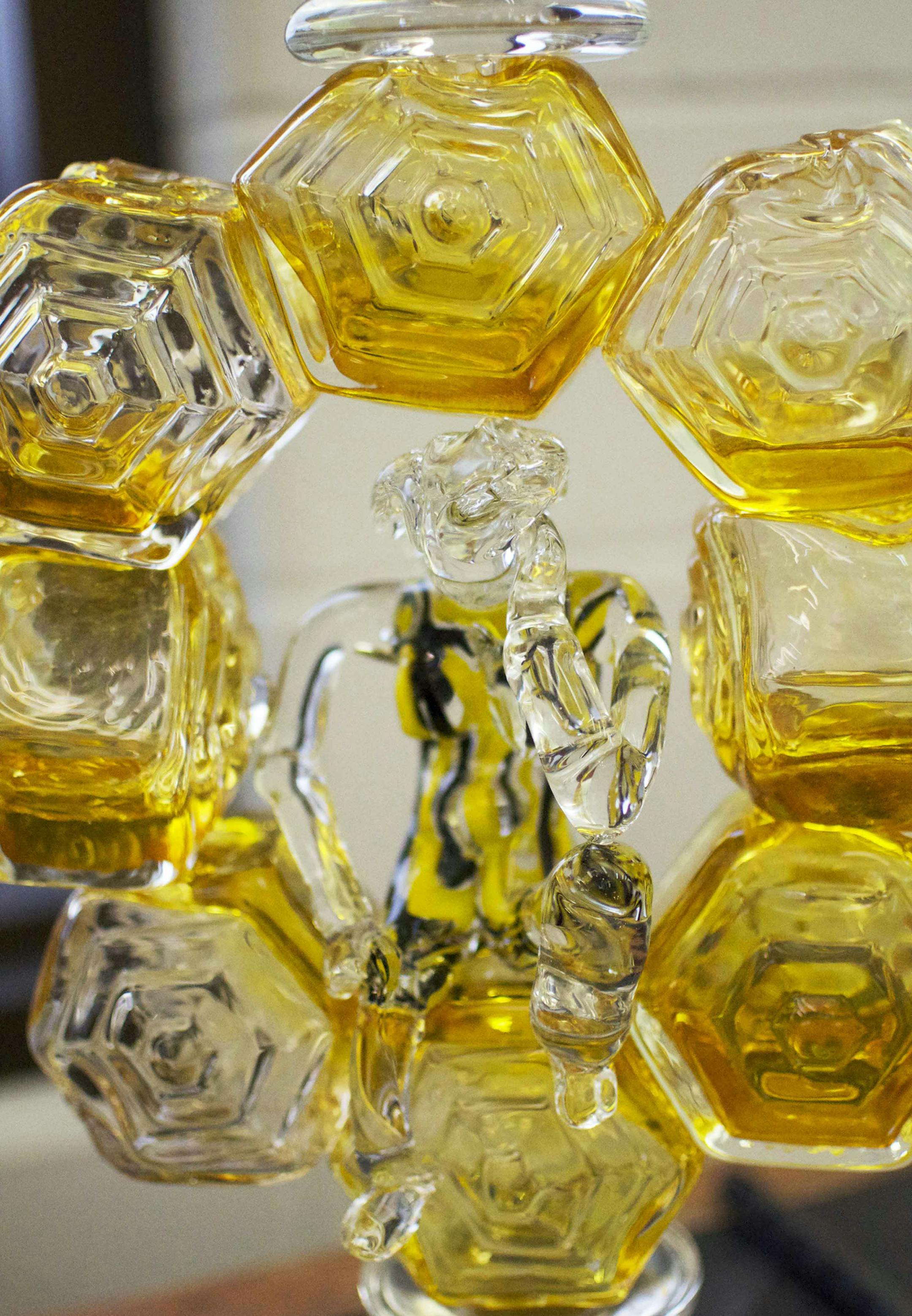 A detail of “The Queen’s Goblet” by Stephen Edstrom, of Anoka, one of the many pieces on display through April 18.