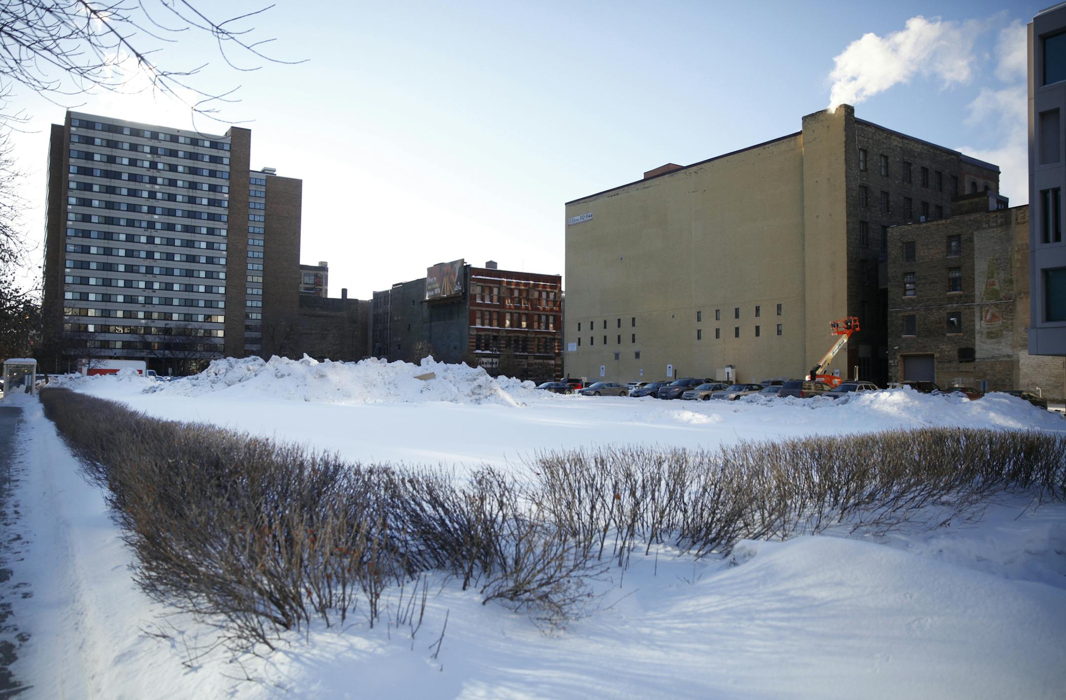 A new development is going in on the corner of Hennepin and Washington.