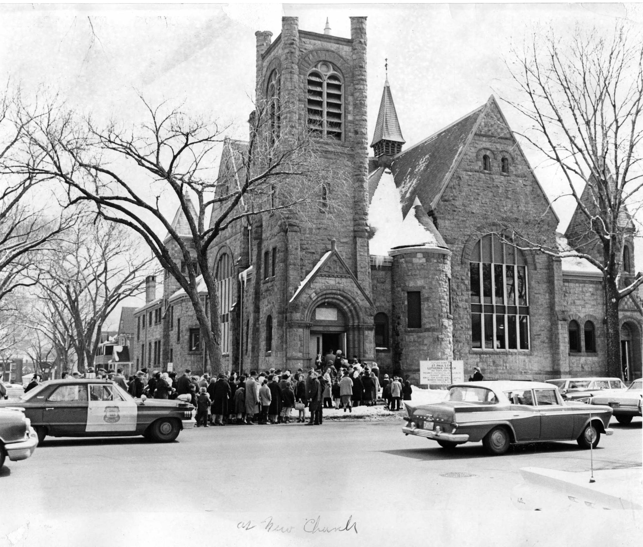 1964 march into the reclaimed St. Paul's Church in Minneapolis