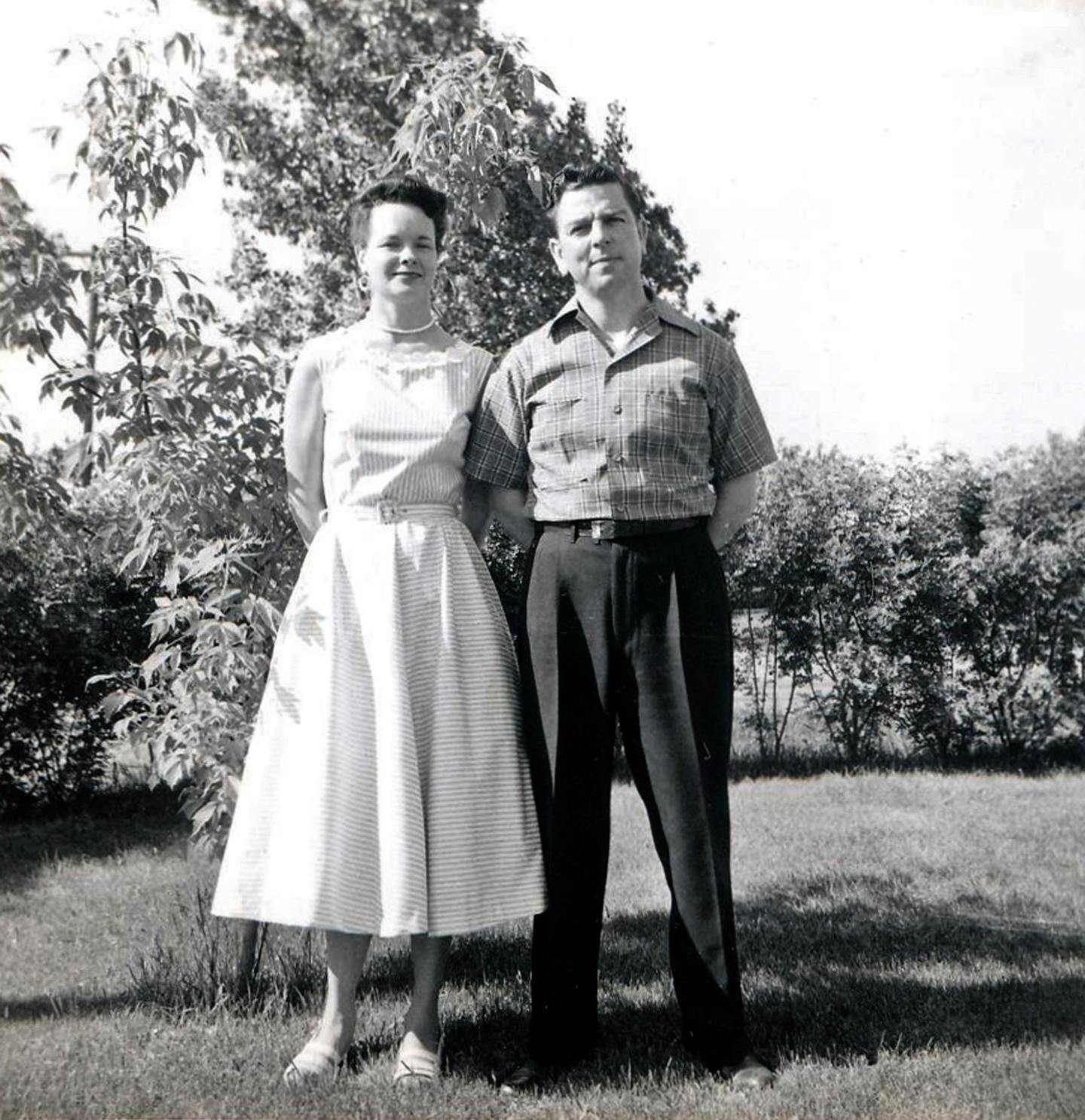 Cliff and Eva VeVea at their wedding in July 1947 Photo provided by the family