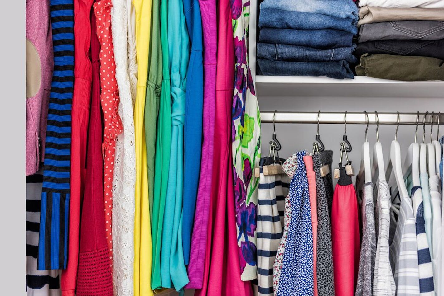 Jammed closet? What you need probably isn't more hangers.