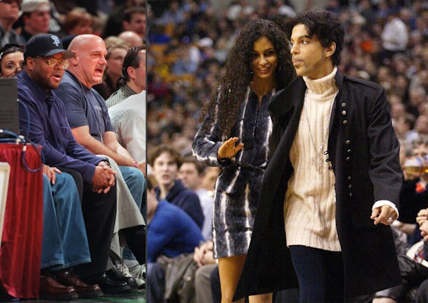 Can Target Center be cool again? It certainly was in the late ’90s: Jesse Ventura and Jimmy Jam (left) would attend, and even Prince thought Timberw