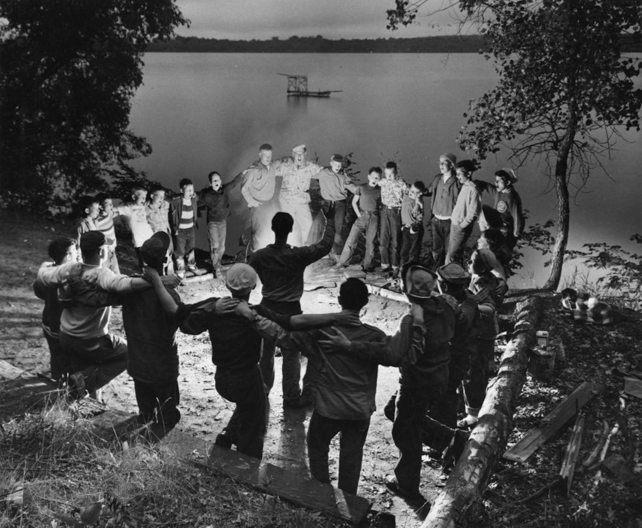 Historical summer camp photo.