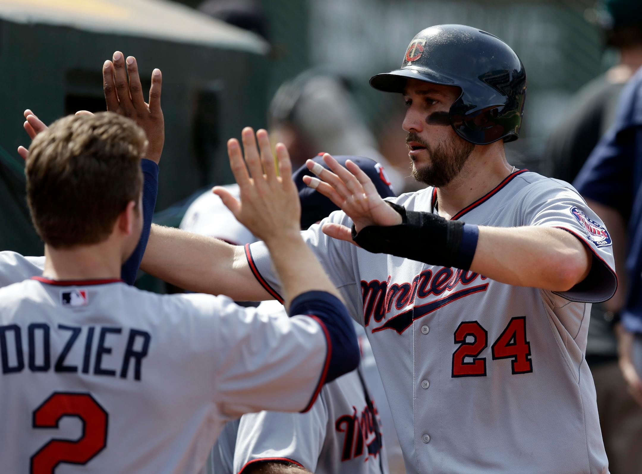 Trevor Plouffe, right.