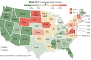State marijuana prices compared against U.S. average