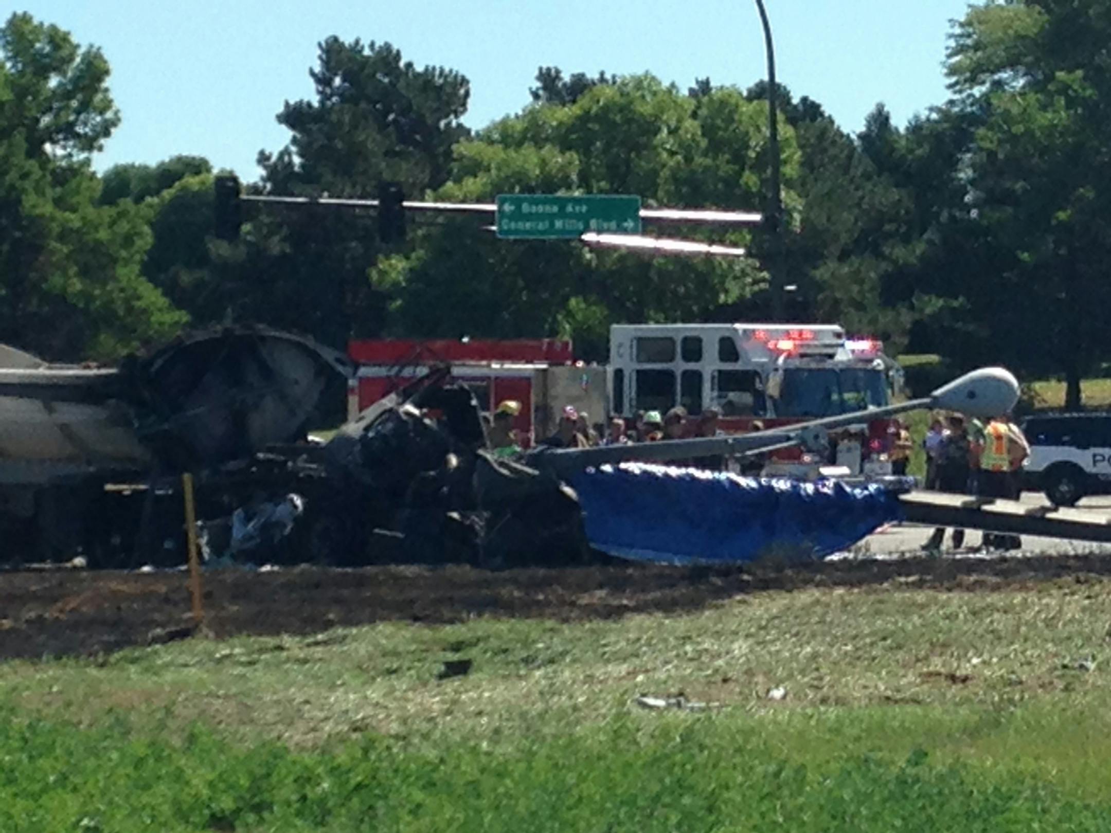 A fatal traffic incident occurred shortly after rush hour Friday morning near a major intersection in Golden Valley.