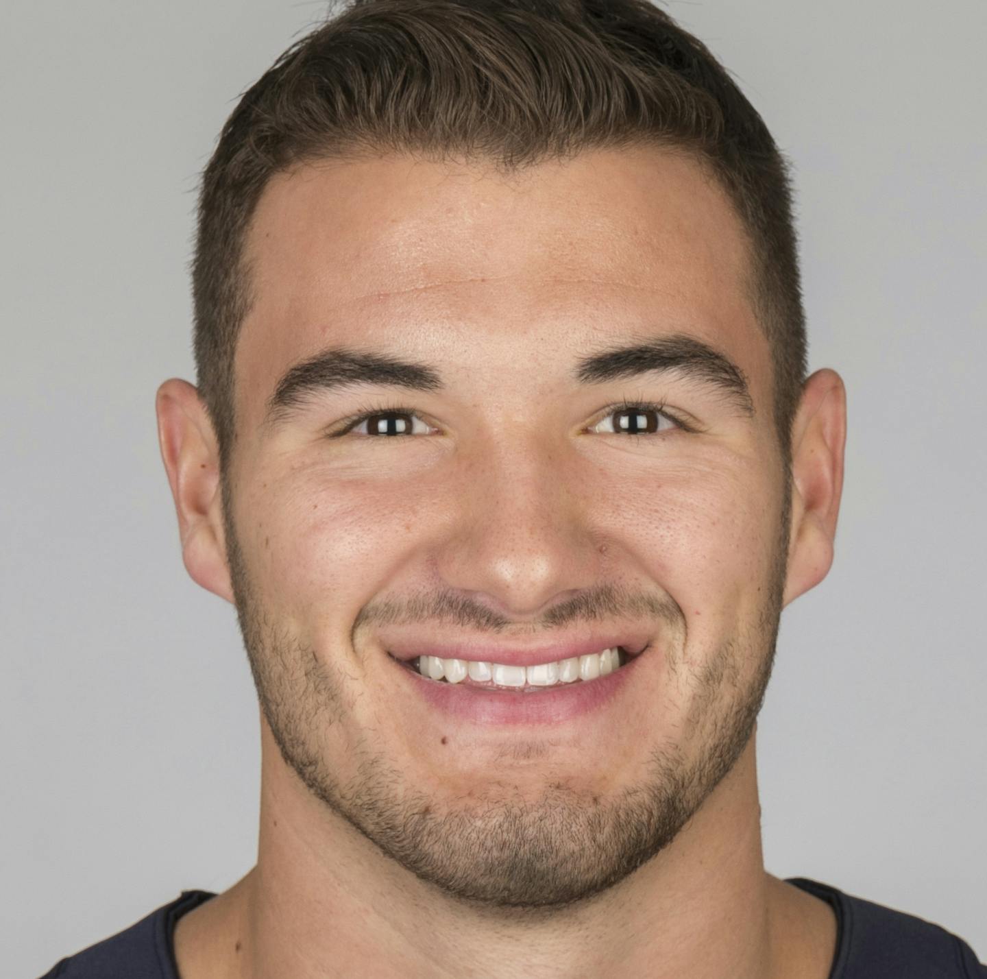 This is a 2018 photo of Mitchell Trubisky of the Chicago Bears NFL football team. This image reflects the Chicago Bears active roster as of Monday, April 16, 2018 when this image was taken. (AP Photo) ORG XMIT: NFLHS18