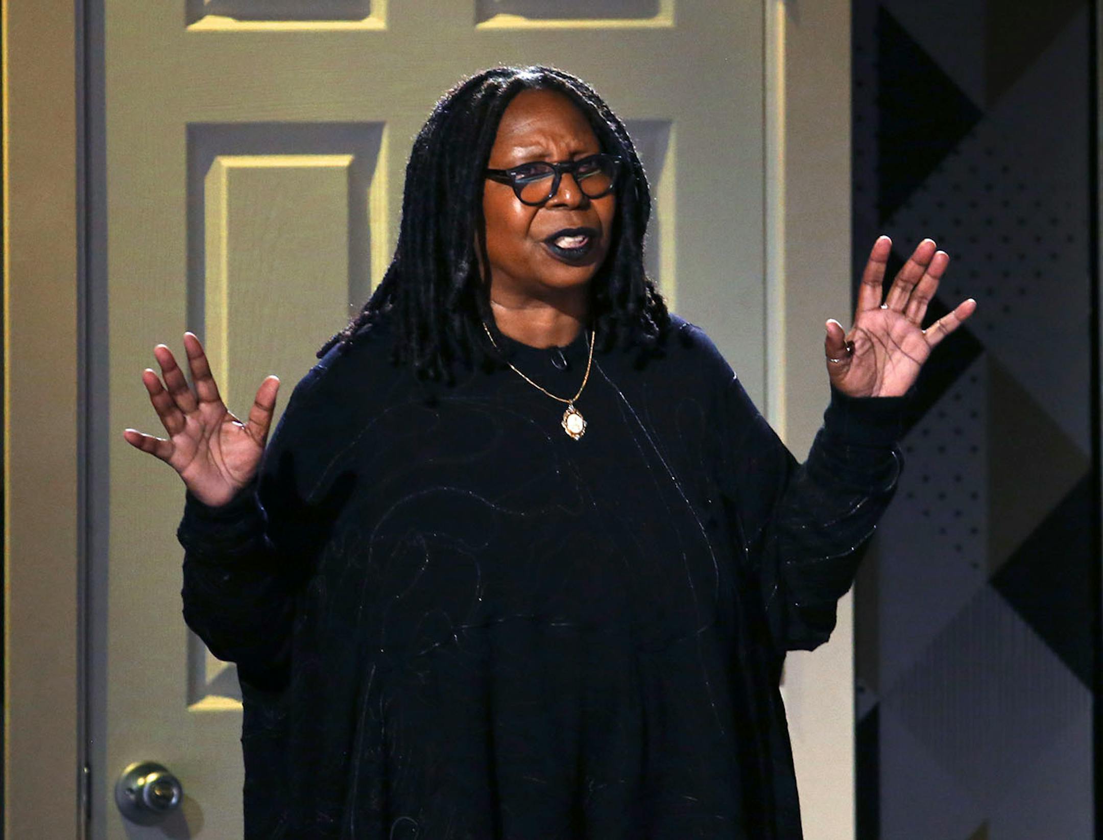 Whoopi Goldberg speaks at the 71st annual Tony Awards on Sunday, June 11, 2017, in New York. (Photo by Michael Zorn/Invision/AP)