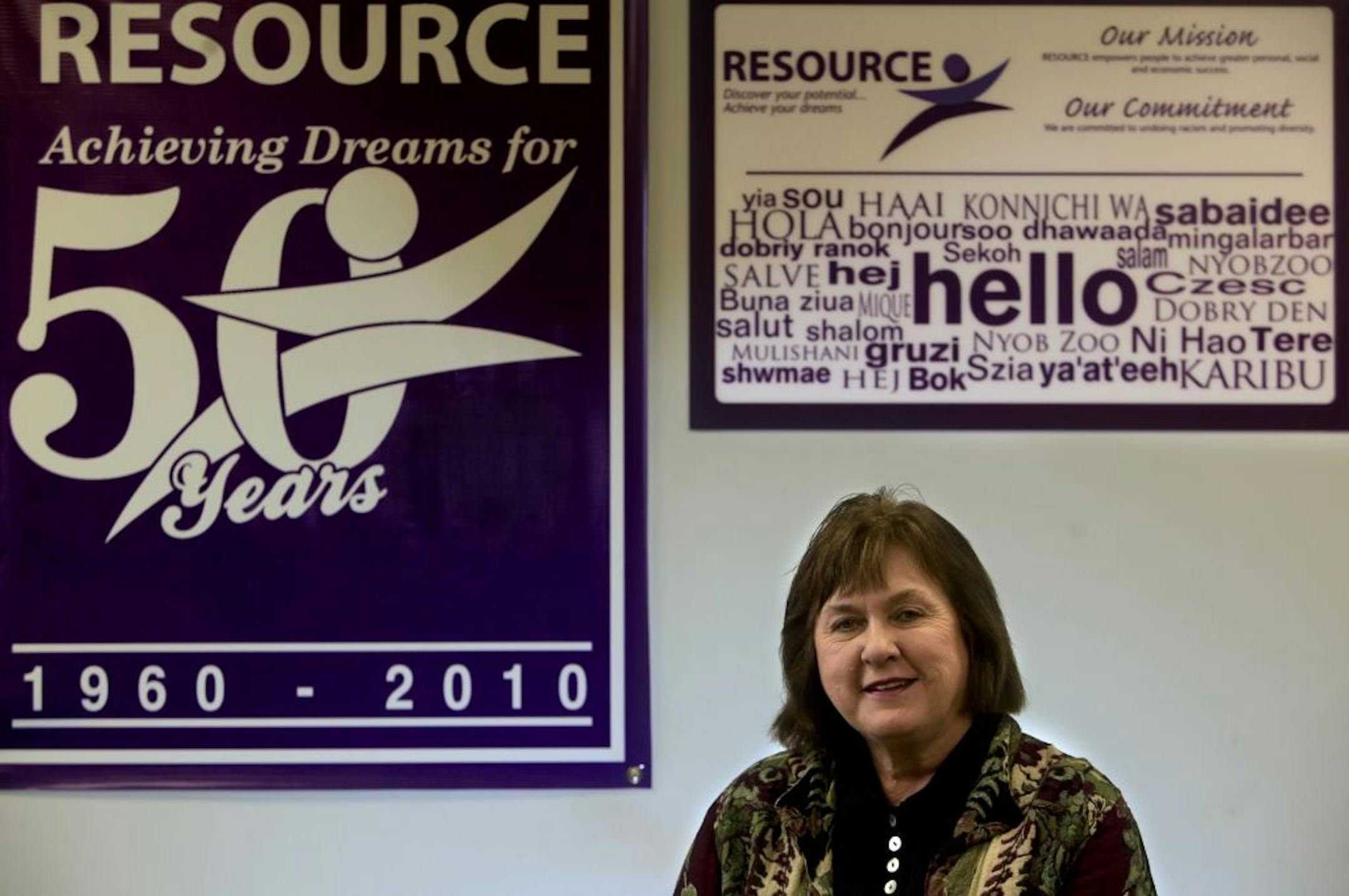 Director of Woman's Programs at Employment Action Center in St. Louis Park, Lonna Szczesny who has helped thousands of women overcome personal obstacles, get training and find a job, or a better job, has been honored with the first lifetime achievement award of the Minnesota Women's Consortium, after 23 years at the women's division of nonprofit Resource's employment action center. She will retire soon as director of the program. St. Louis Park, MN on January 31, 2013.