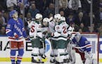 Wild looking for another slump-busting win when it hosts Rangers