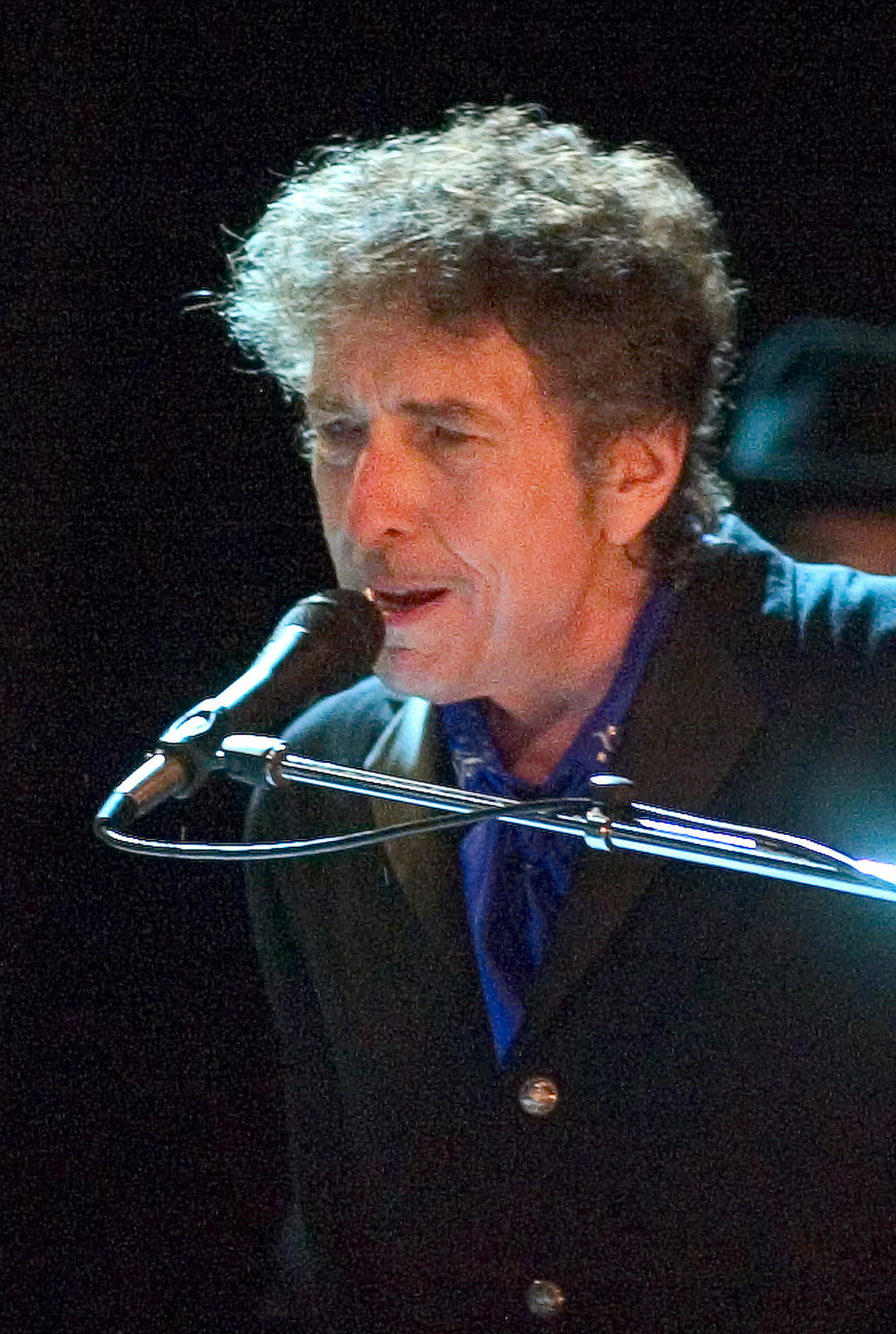 Bob Dylan performs as the opening act of the Pawtucket Arts Festival at McCoy Stadium, in this Aug. 24, 2006, file photo, in Pawtucket, R.I.