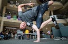 House of Dance Owner Jake Riley showed off his break-dancing skills. (ThreeSixty Journalism/Mark Vancleave)