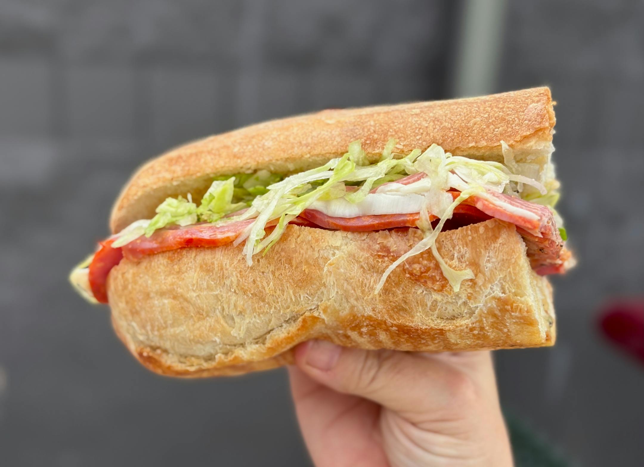 Half of an Italiano at Brianno's Deli in Eagan.