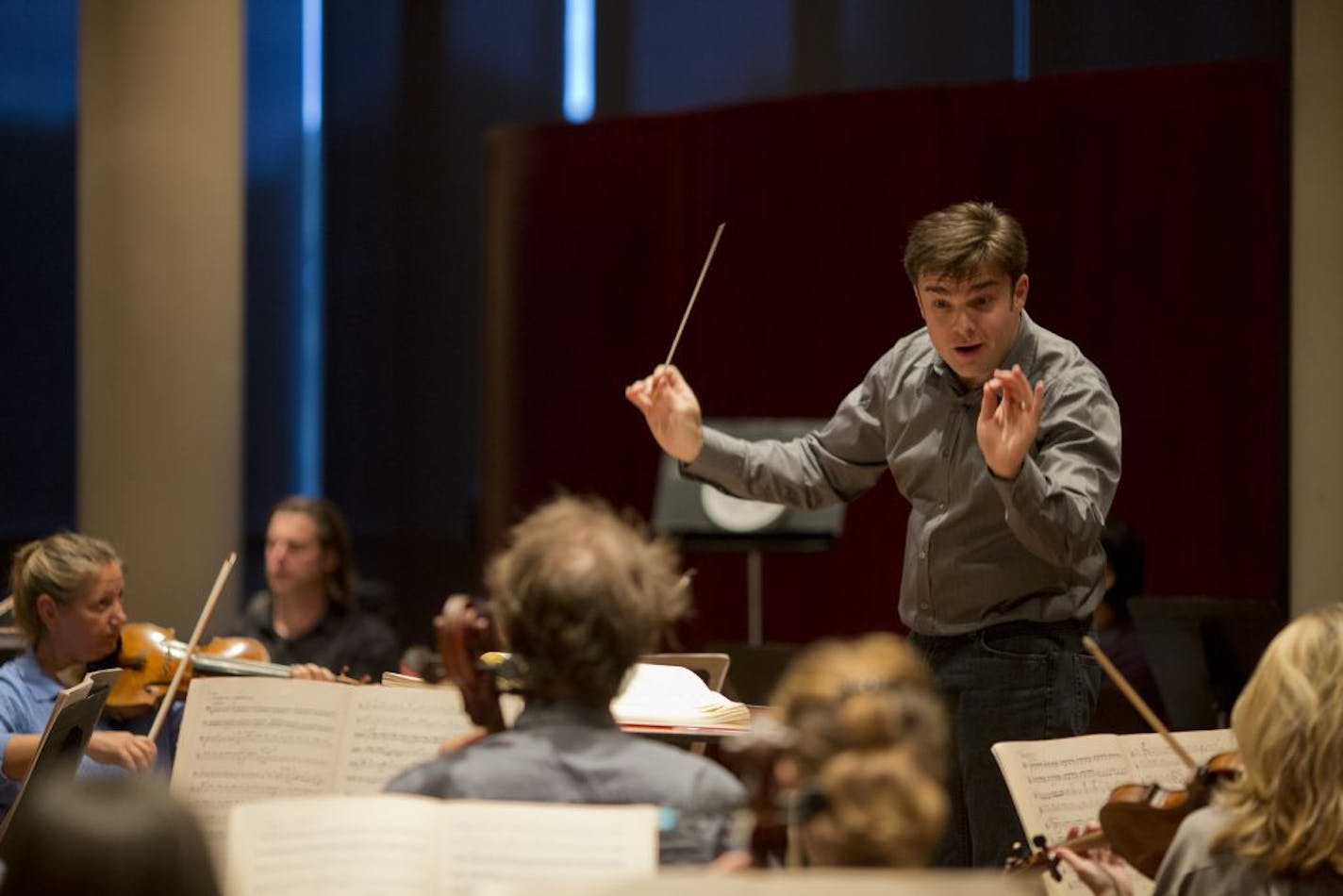 Michael Christie, Minnesota Opera's music director, rehearsed "Nabucco" on Monday. In his new job, he'll be "hiring musicians, setting the overall musical tone for the organization, expectations, making decisions about growth, artistic direction, developing productions."