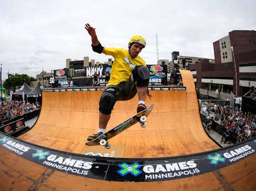 Andy Macdonald competed in the skateboard vert contest during last year's XGames.