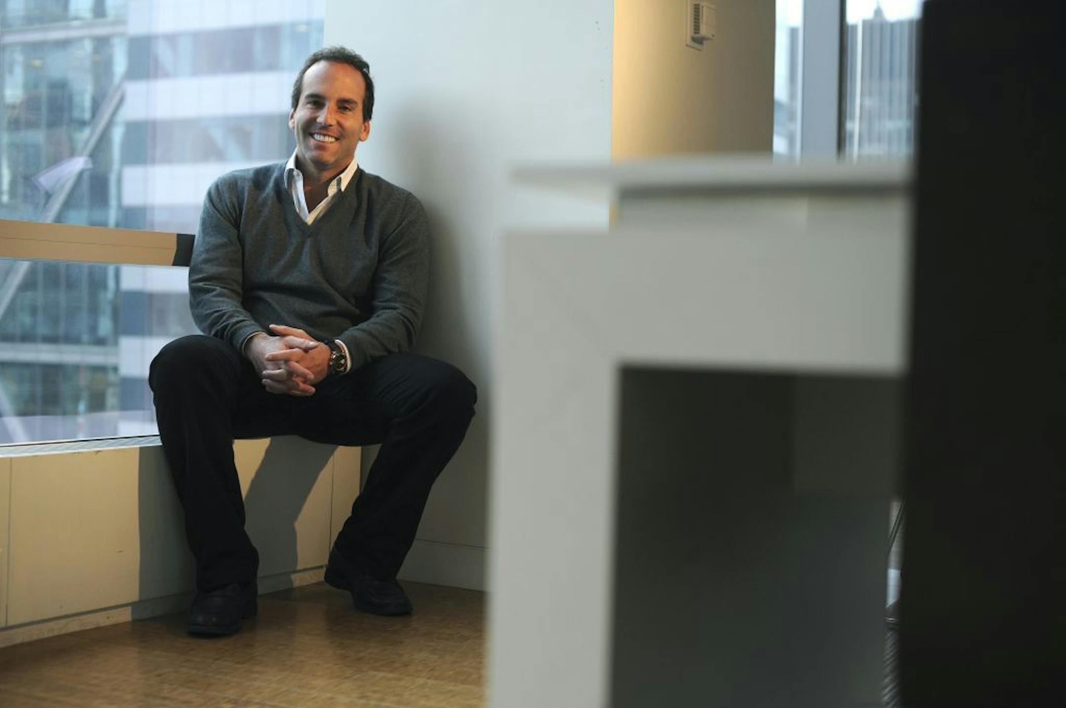 Lorne Abony, the chief executive of Mood Media, in New York, Feb. 1, 2013. Mood Media is expected to announce Tuesday that it is consolidating its services under a single brand, eliminating the Muzak name, which has become synonymous with bland, unobtrusive music.