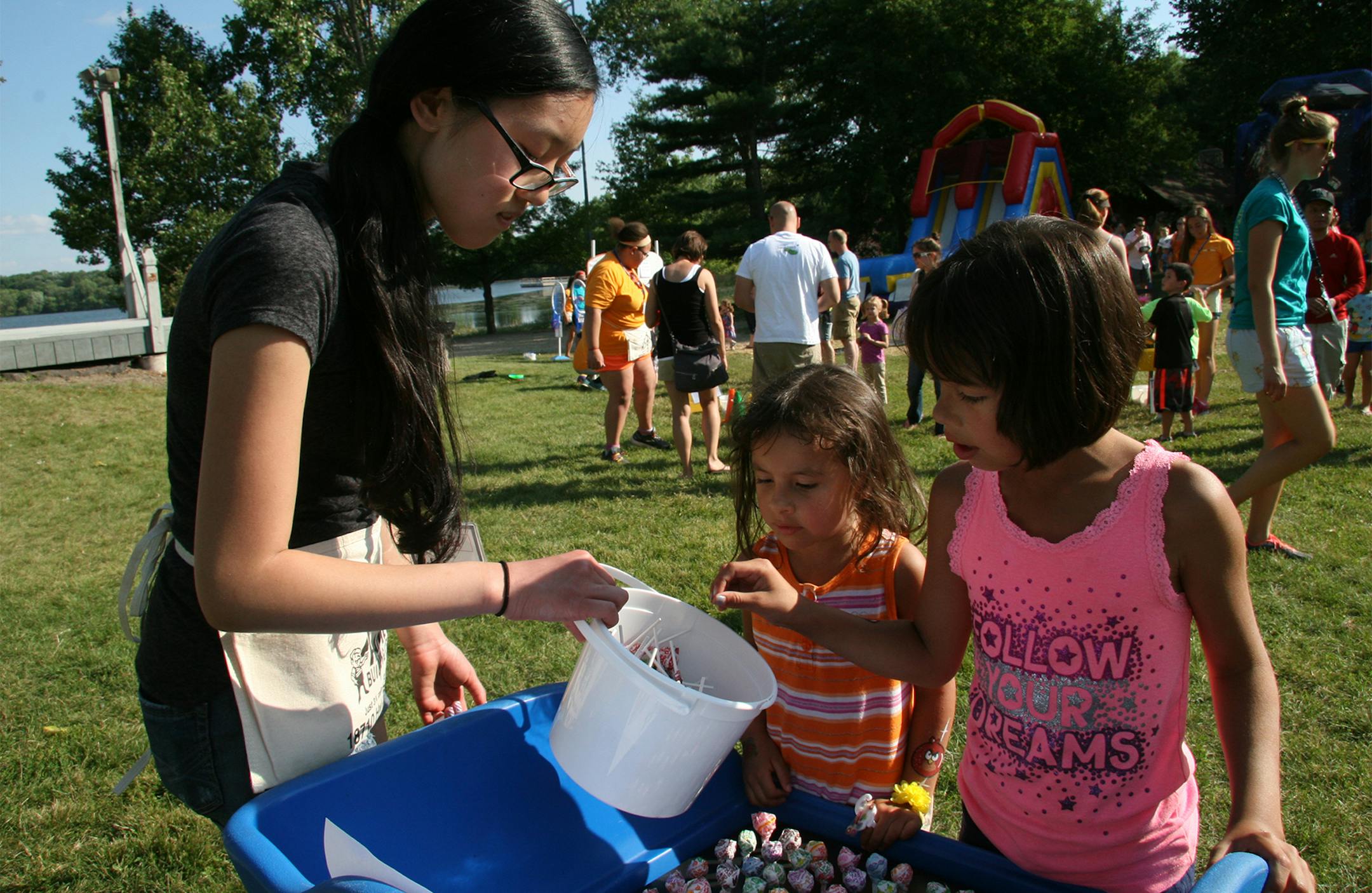 Children enjoy playing games at last yearís Summer Carnival. Kids Fest, a remixed version of the event, is set for Wednesday, July 29 at the Hilde Performance Center. Photo submitted by City of Plymouth.