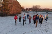 Nordic skiers from McGuire, Century and Kenwood Trail middle schools in Lakeville went for a run on land recently sold by the school district.