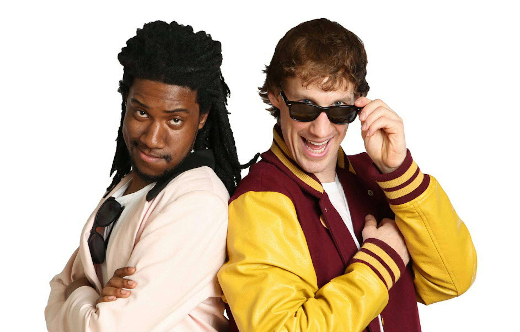 Denzel Belin and Tom Reed in the Brave New Workshop's "Ferris Mueller's Day Off."