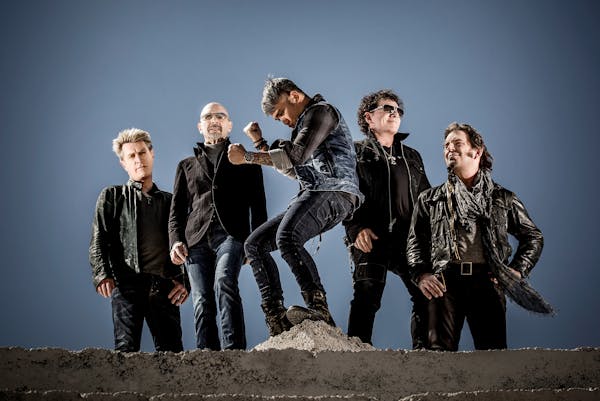 Travis Shinn
The band Journey, from left, Ross Valory, Steve Smith, Arnel Pineda, Neal Schon and Jonathan Cain.