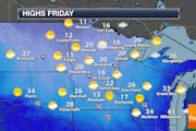 Sunnier, Cooler Friday - Cloudy Skies Expected To Ring In The New Year