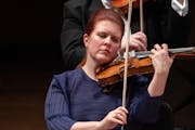 Concertmaster Erin Keefe solos with the Minnesota Orchestra Friday and Saturday under the direction of Thomas Søndergård.