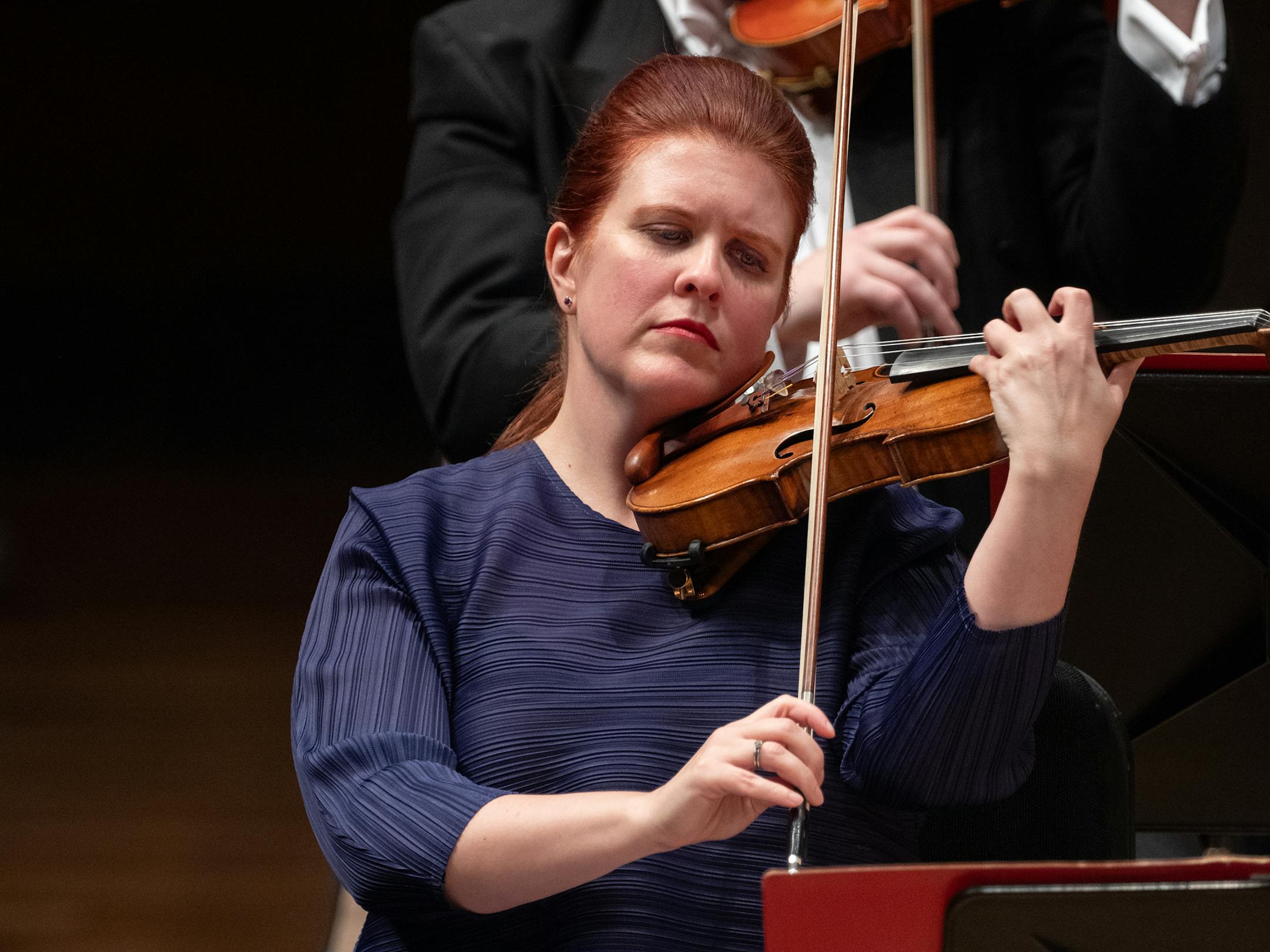 Concertmaster Erin Keefe solos with the Minnesota Orchestra Friday and Saturday under the direction of Thomas Søndergård.