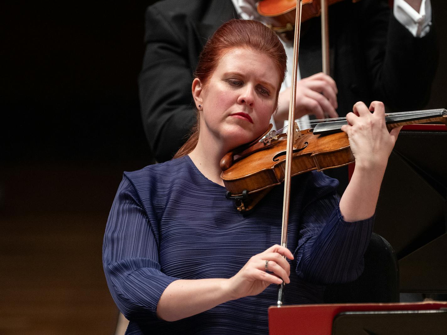 Concertmaster Erin Keefe solos with the Minnesota Orchestra Friday and Saturday under the direction of Thomas Søndergård.