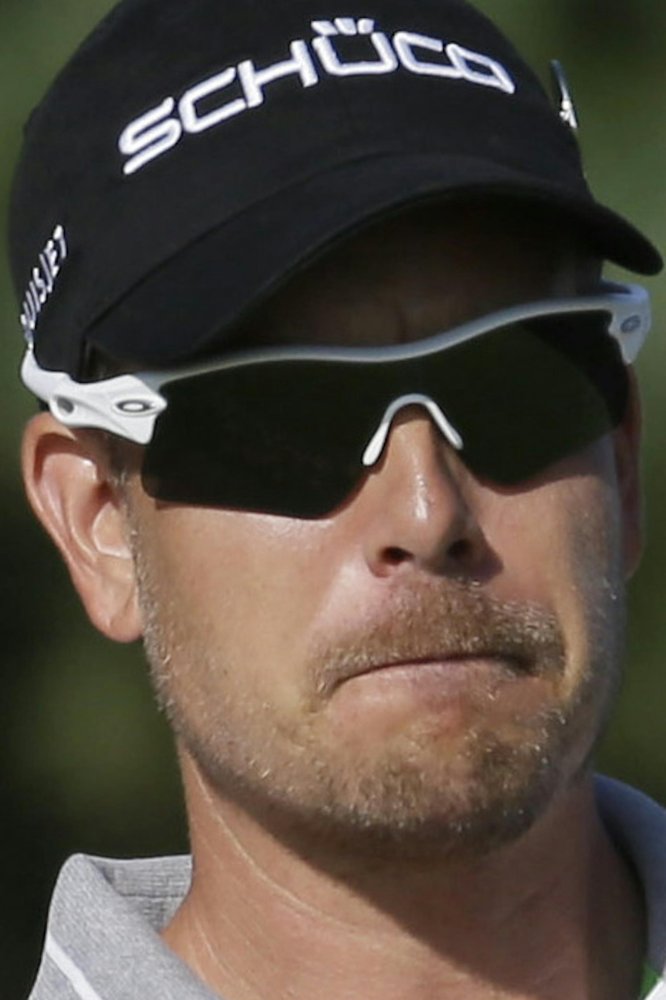 Henrik Stenson of Sweden plays a shot on the third hole during the second round of the British Open Golf Championship at Muirfield, Scotland, Friday July 19, 2013. (AP Photo/Jon Super)