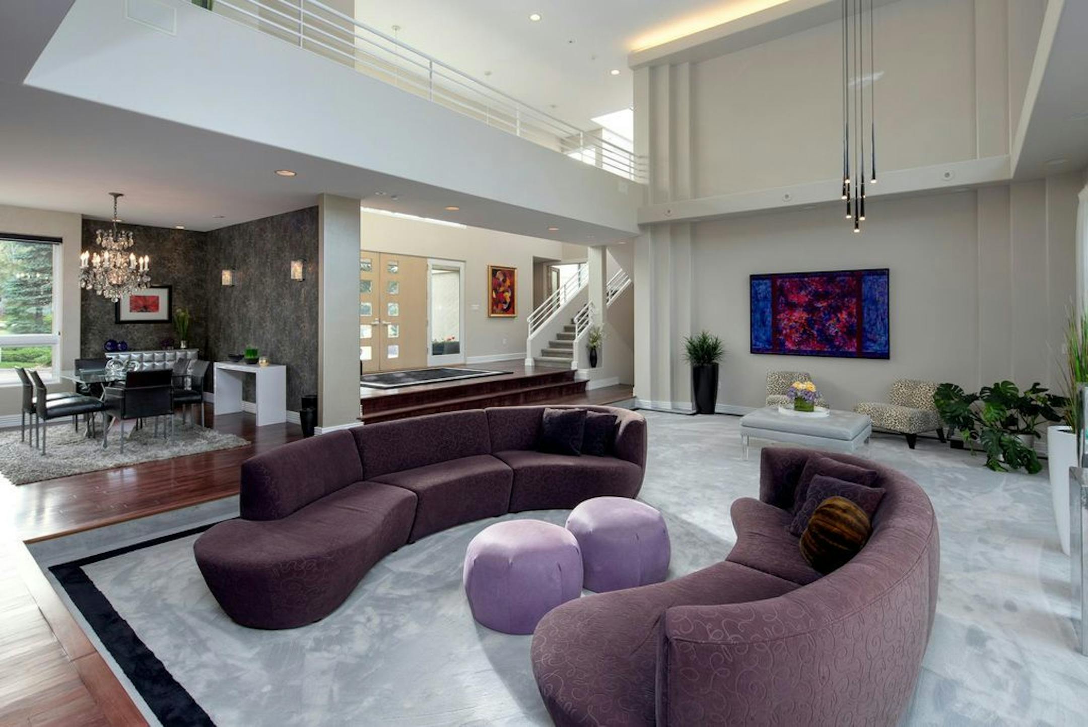 The home has an open floor plan.