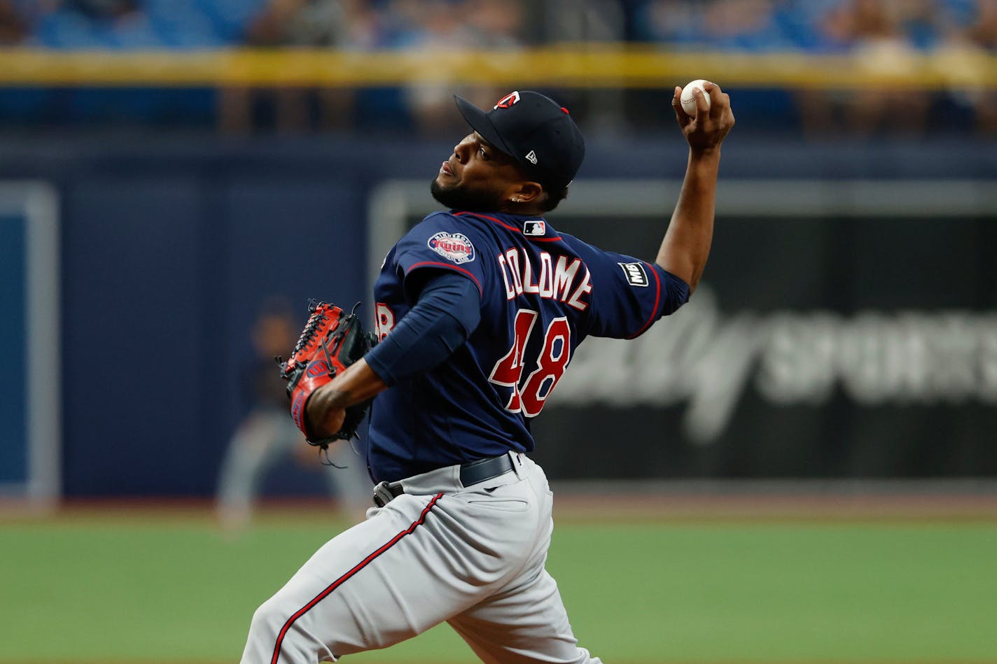 Minnesota Twins relief pitcher Alex Colome